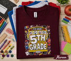 5th Grade Back to School Shirt, First Day of 5th Grade Tee, School Bus Student Shirt, Fifth Grade Kids Gift, Elementary School Apparel