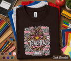 Teacher Apple Shirt, Back to School Teacher Tee, Leopard Apple Teacher Gift Shirt, Cute Teacher Appreciation Shirt, Classroom Educator